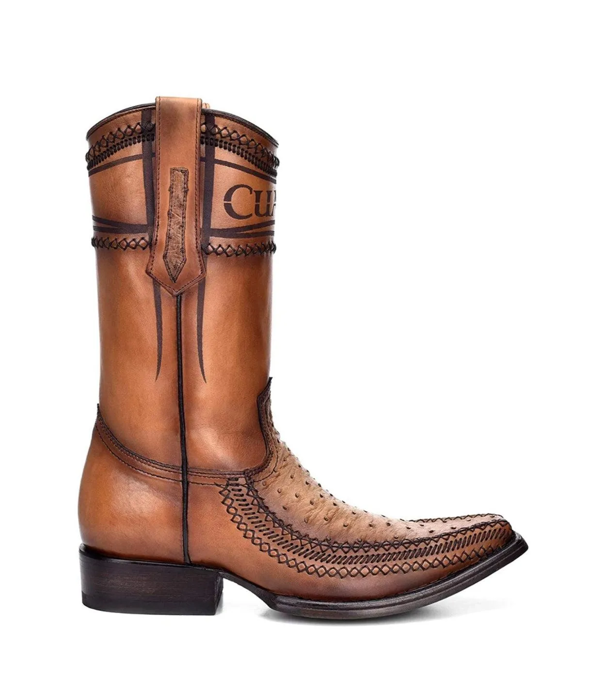 1B1AA1 - Cuadra orix casual fashion cowboy ostrich leather boots for men