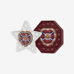 2 PACK OCTAGON &  STAR PUSH-ITZ FIDGET