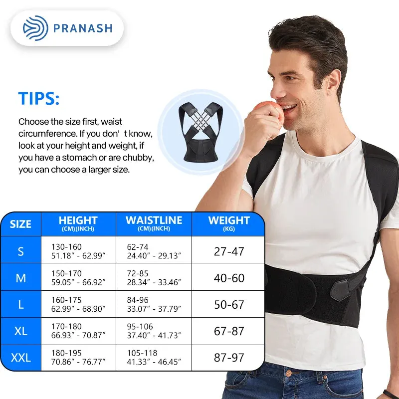 Adjustable Back Posture Corrector Belt for Women and Men | Prevent Slouching, Relieve Pain