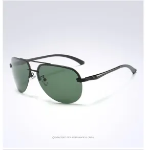 Alloy Frame Classic Pilot Style Men's Anti-Reflective Lens Sunglasses