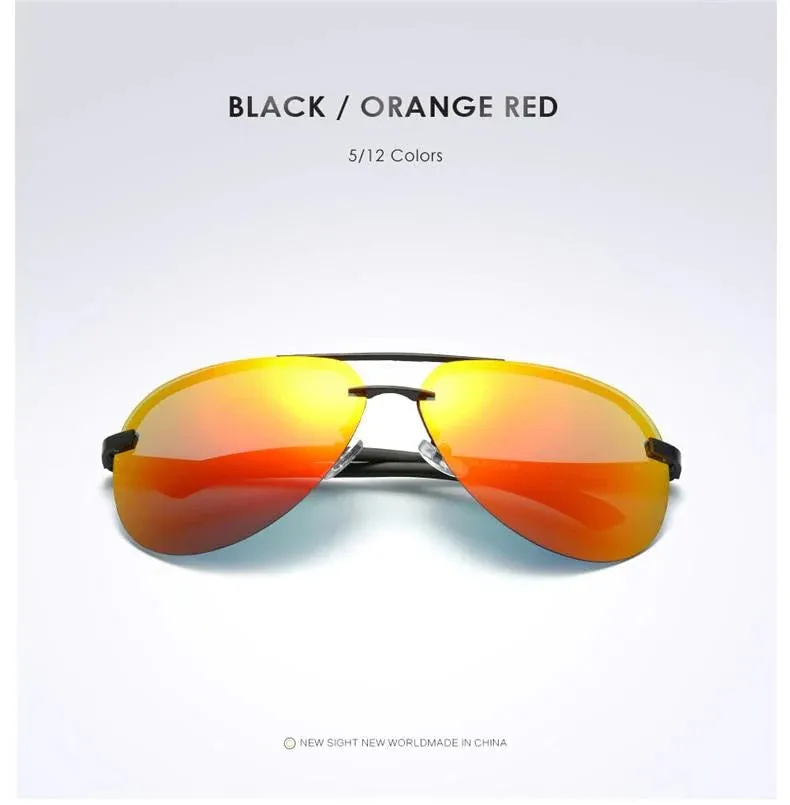 Alloy Frame Classic Pilot Style Men's Anti-Reflective Lens Sunglasses