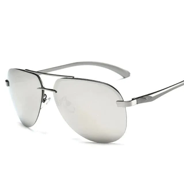 Alloy Frame Classic Pilot Style Men's Anti-Reflective Lens Sunglasses