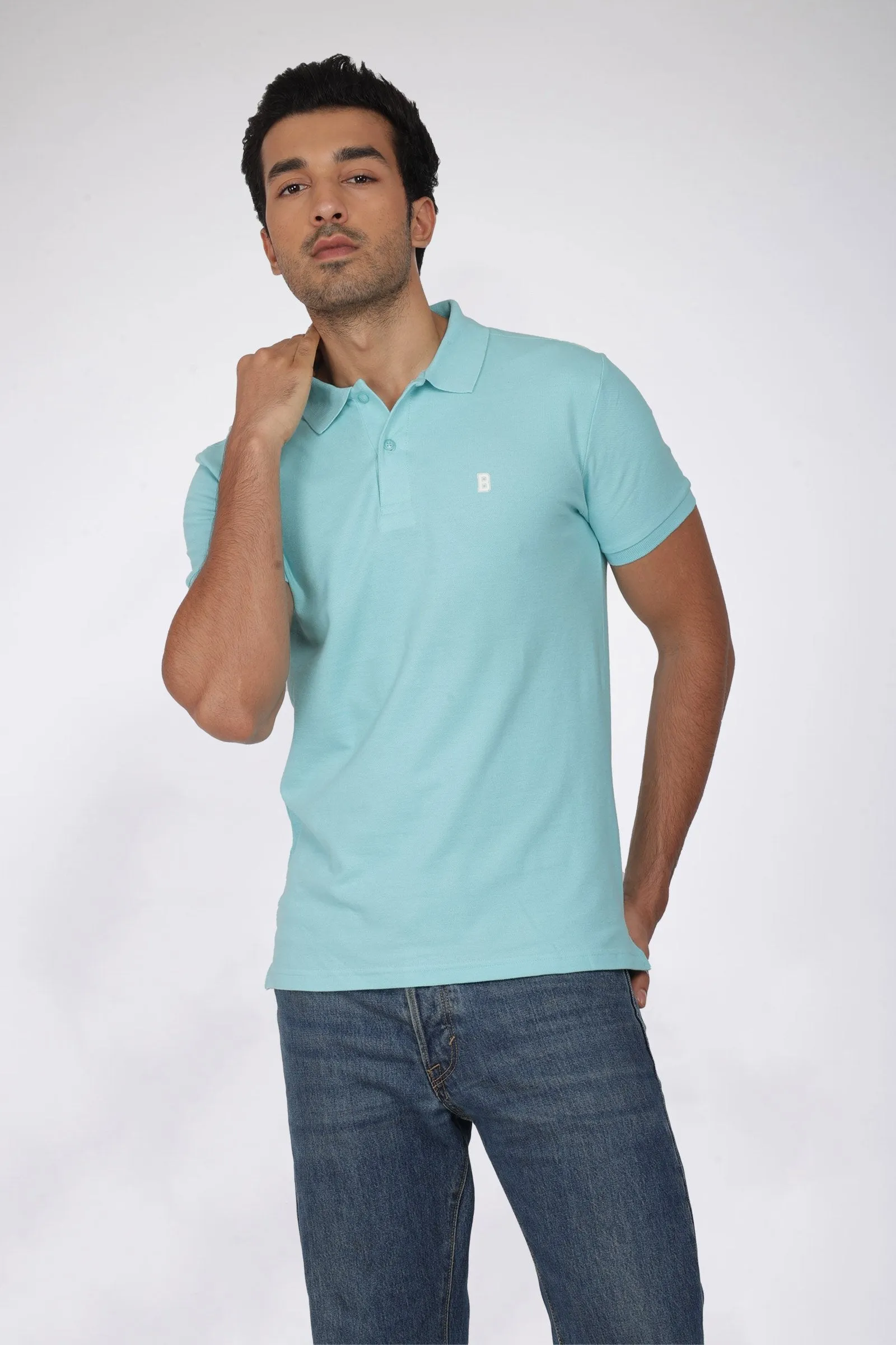 Aqua Blue Polo