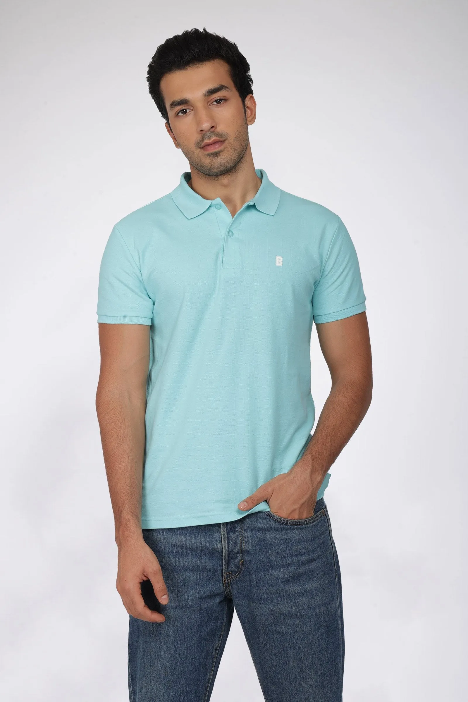 Aqua Blue Polo