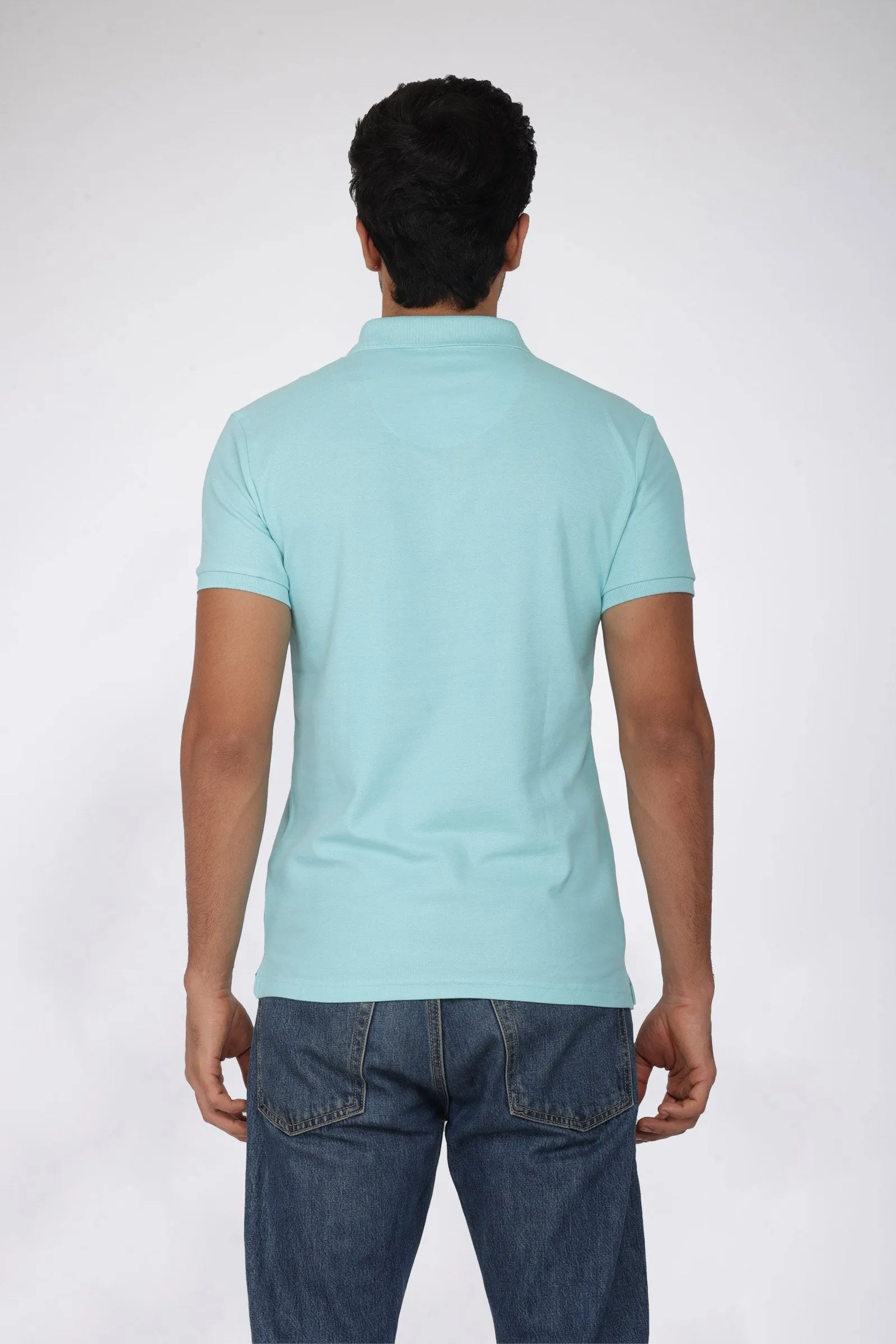 Aqua Blue Polo