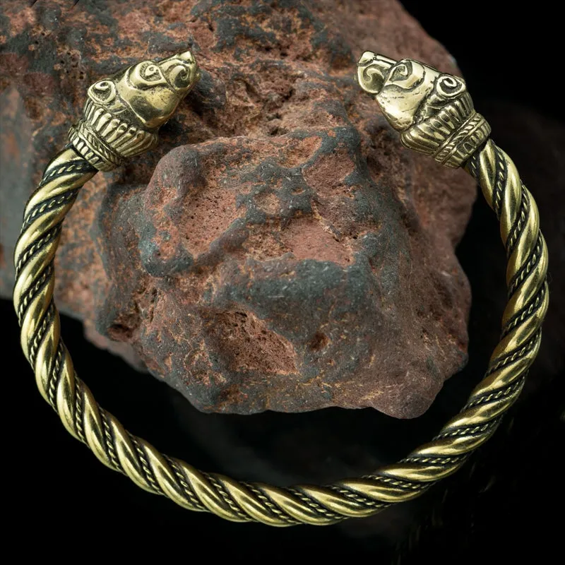Berserker Bear Bracelet - Brass