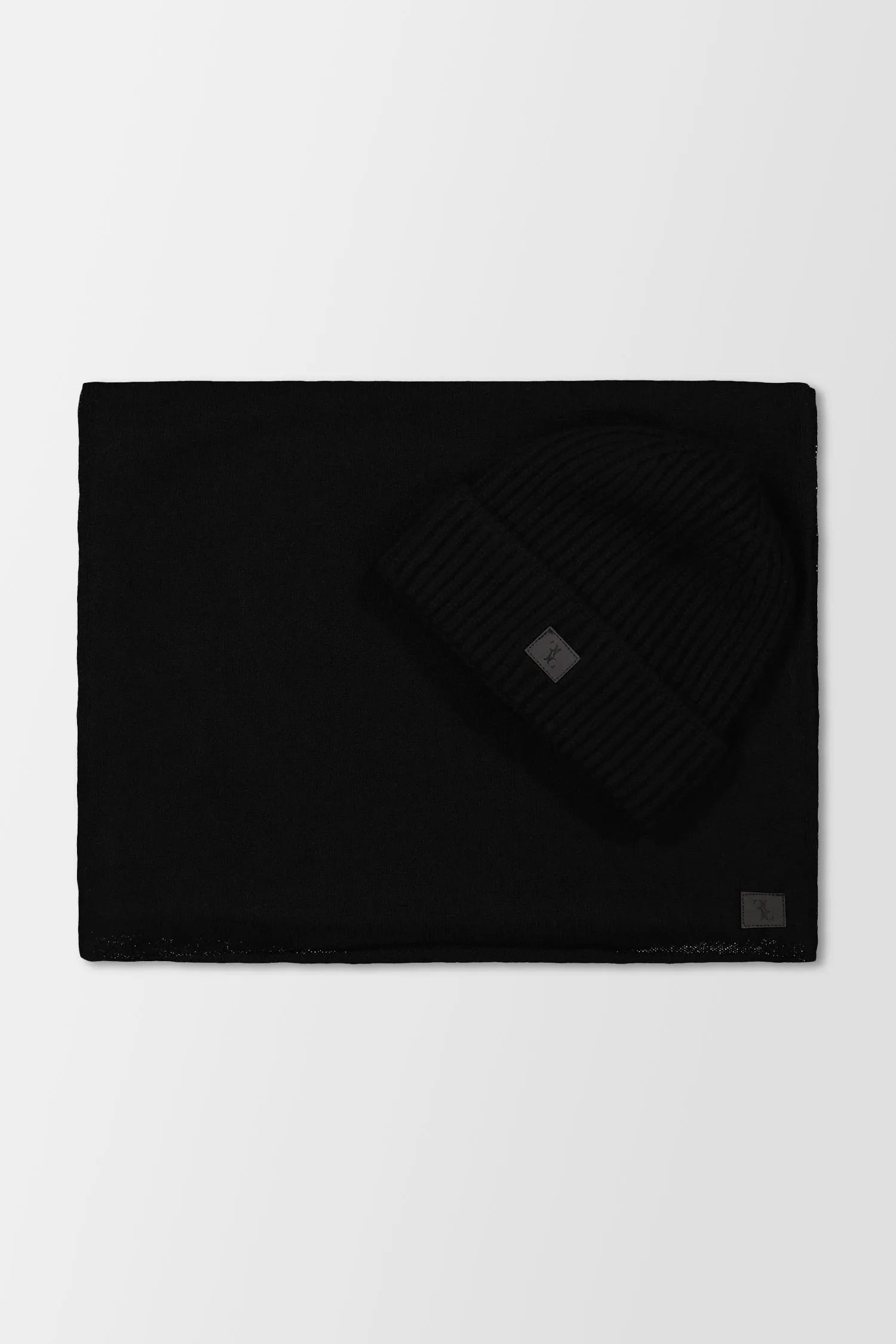 Billionaire Black Long Double B Scarf