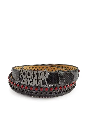 Blaze Rockstar Black/Red Logo Belt