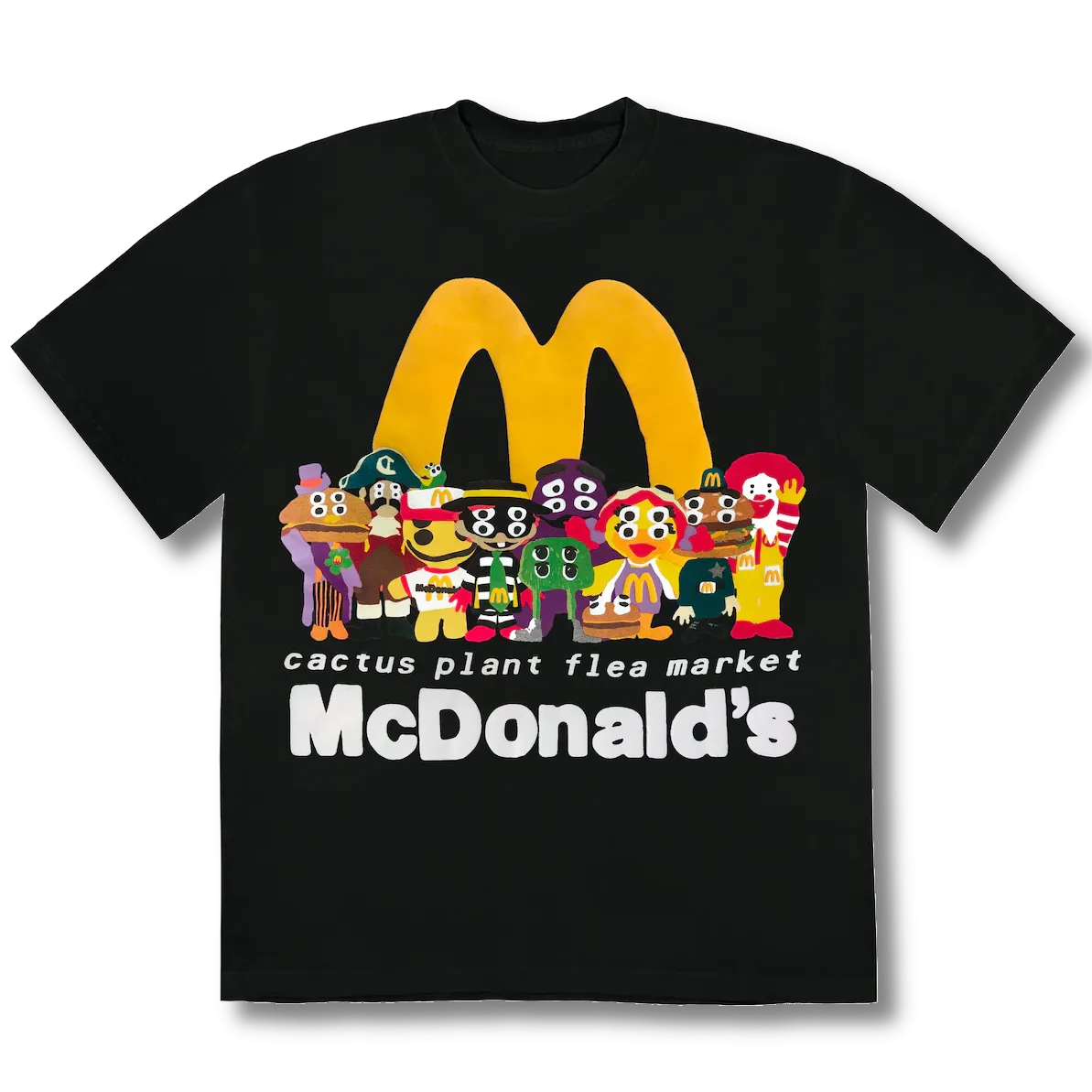 Cactus Plant Flea Market x McDonald's Cactus Buddy! And Friends T-shirt Black