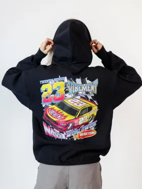 CAR NO. 23 (rygprint) HOODIE - SORT