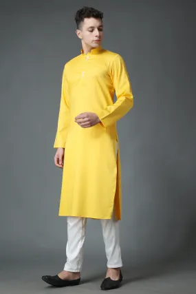 Daffodil Yellow Cotton Kurta