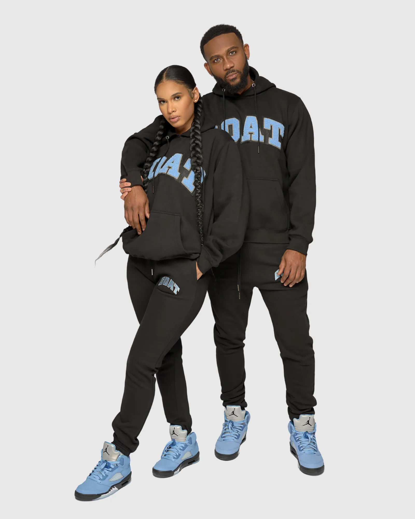 GOAT Arch Logo Chenille Sweatsuit (UNC Black)