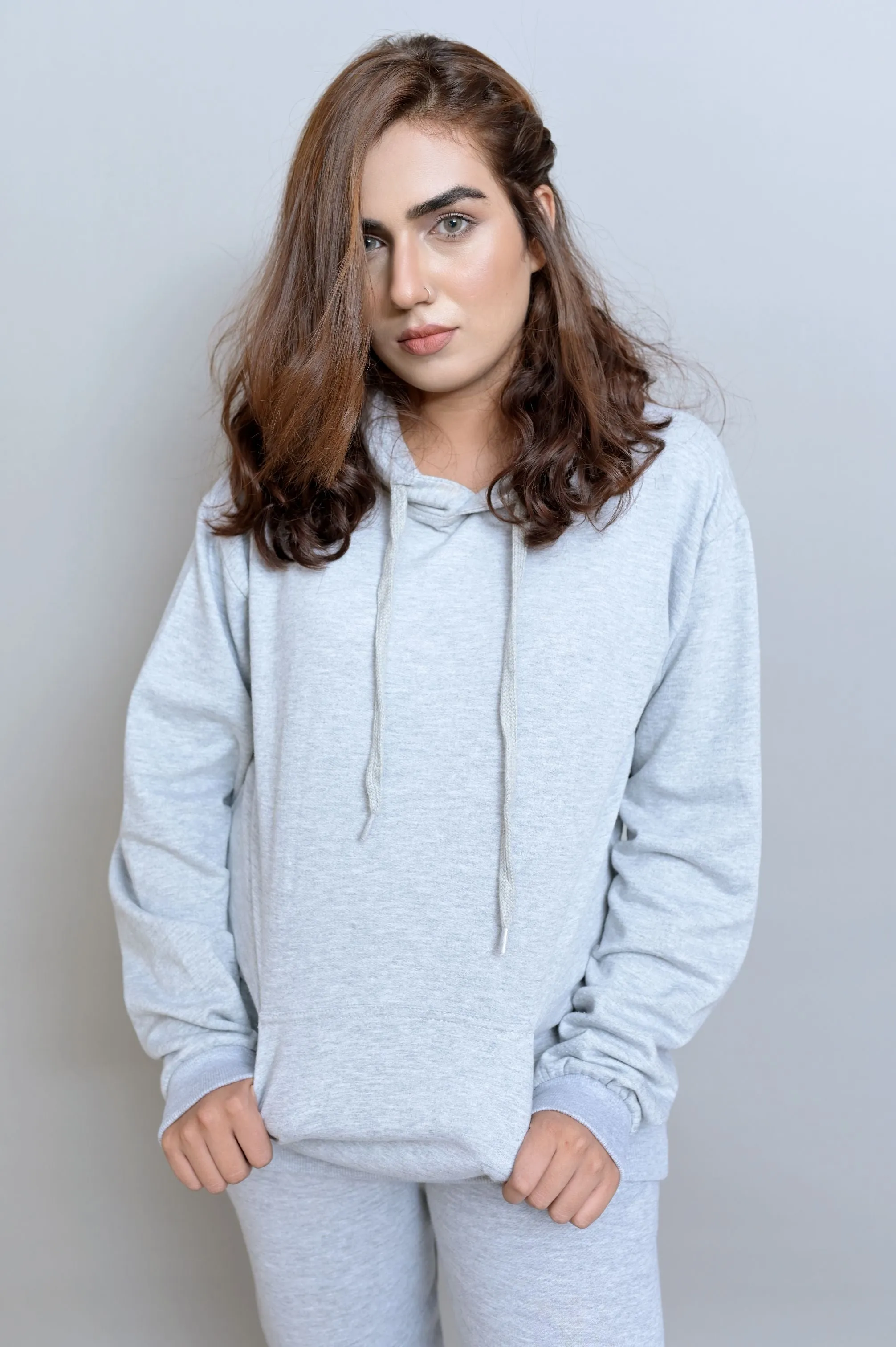 Heather Gray Basic Hoodie