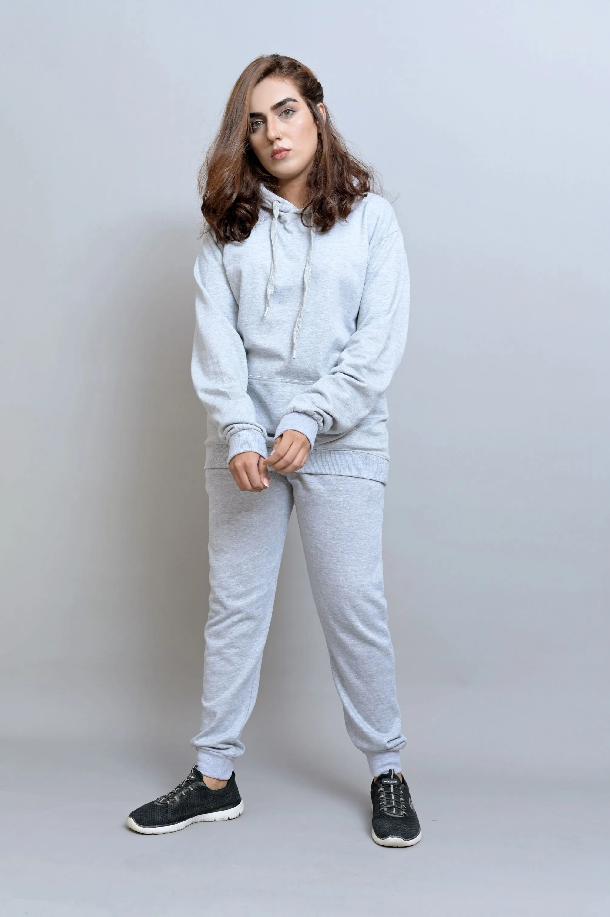 Heather Gray Basic Hoodie