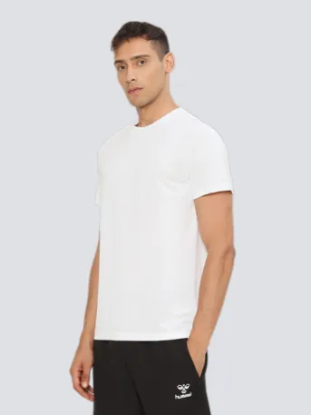 Hummel Budoc Mens T-Shirt Pack Of 2(White/Light Blue)