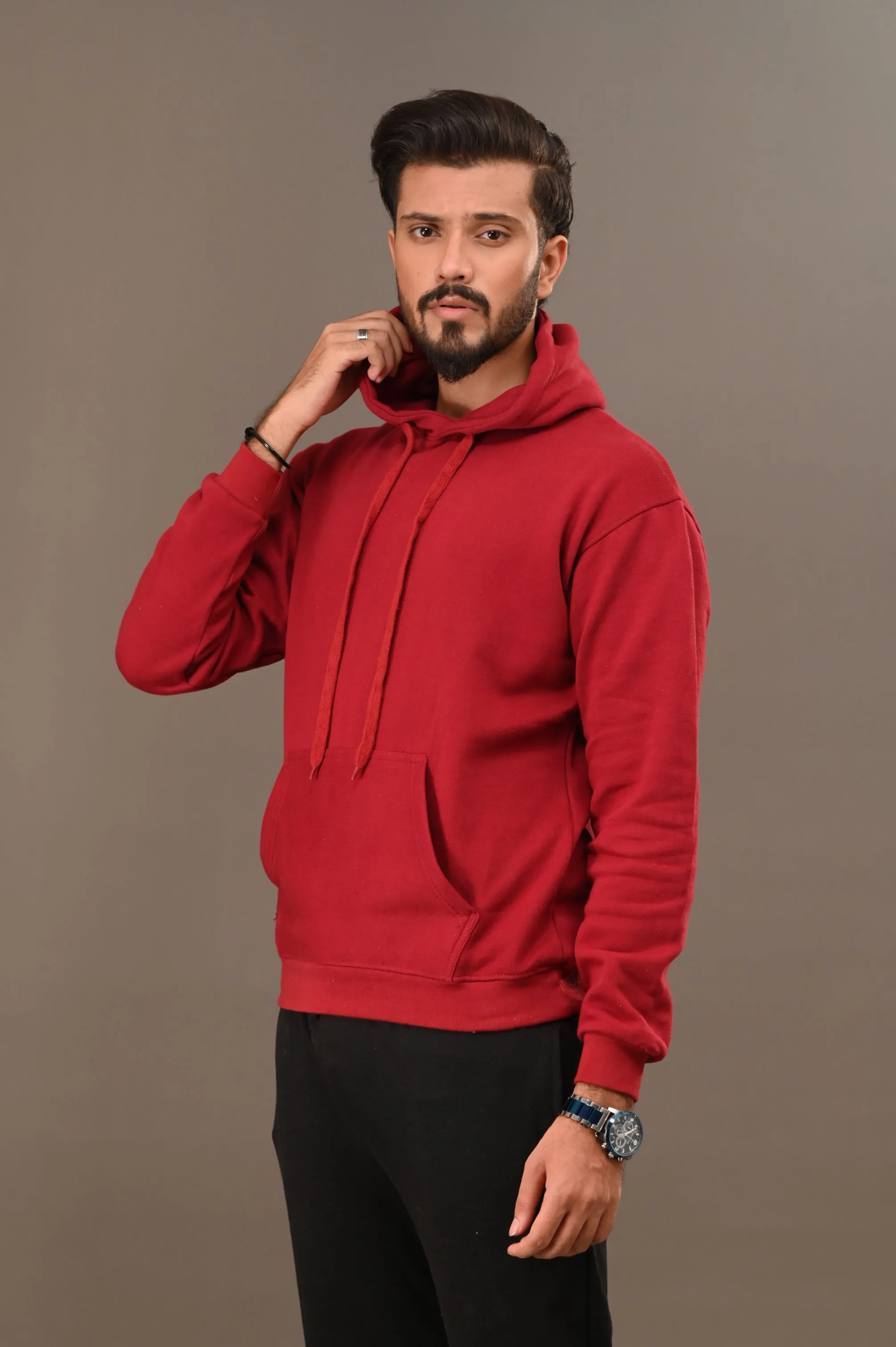 Maroon Basic Hoodie