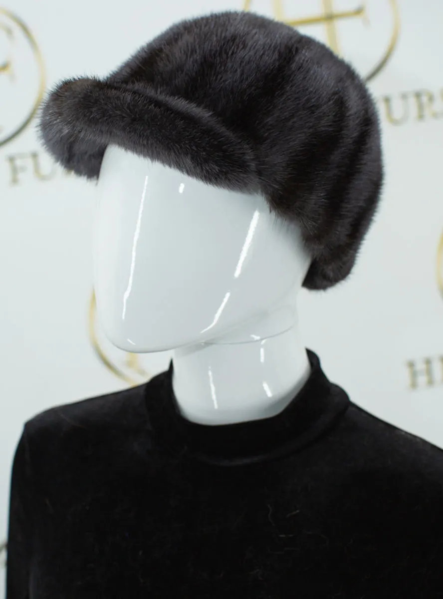 Men's Mink Fur Baseball Hat