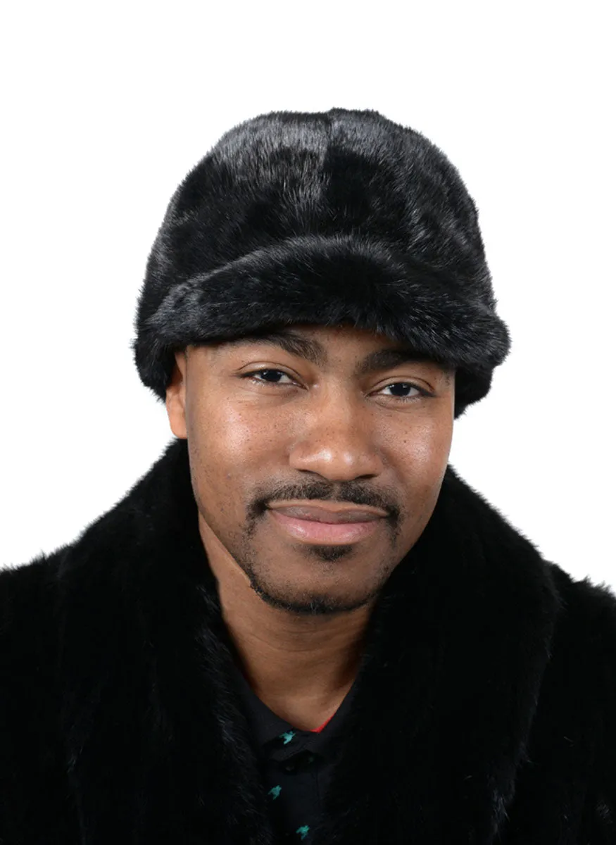 Men's Mink Fur Baseball Hat