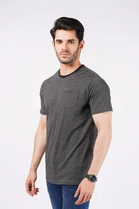 Men's Short Sleeves Yarn Dyed Tee