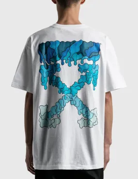 OFF-WHITE BLUE MARKER OVERSIZED T-SHIRT WHITE