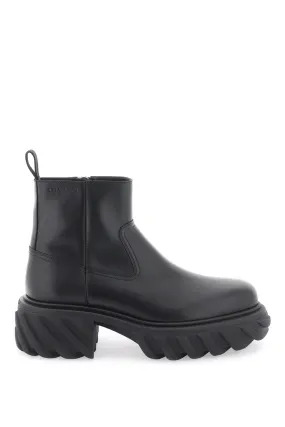 Off-white tractor motor boots