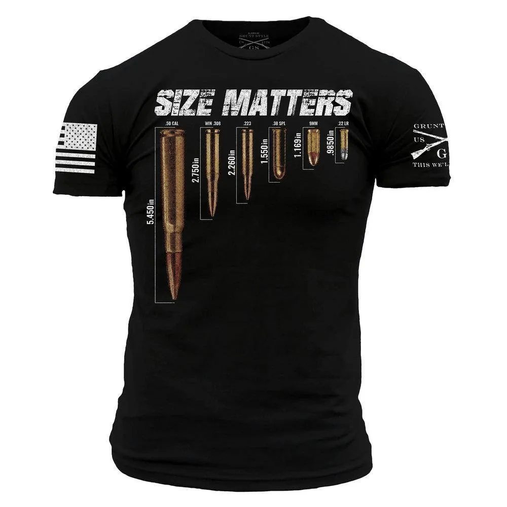 Size Matters T-Shirt - Black